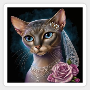 Glamorous Abyssinian Cat Sticker